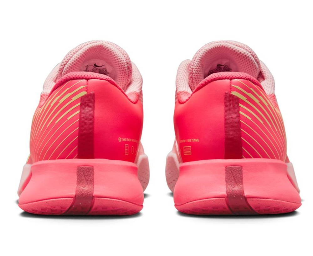 Женские Кроссовки теннисные Nike Zoom Vapor Pro 2 HC - pink bloom/adobe/hot punch/barely volt