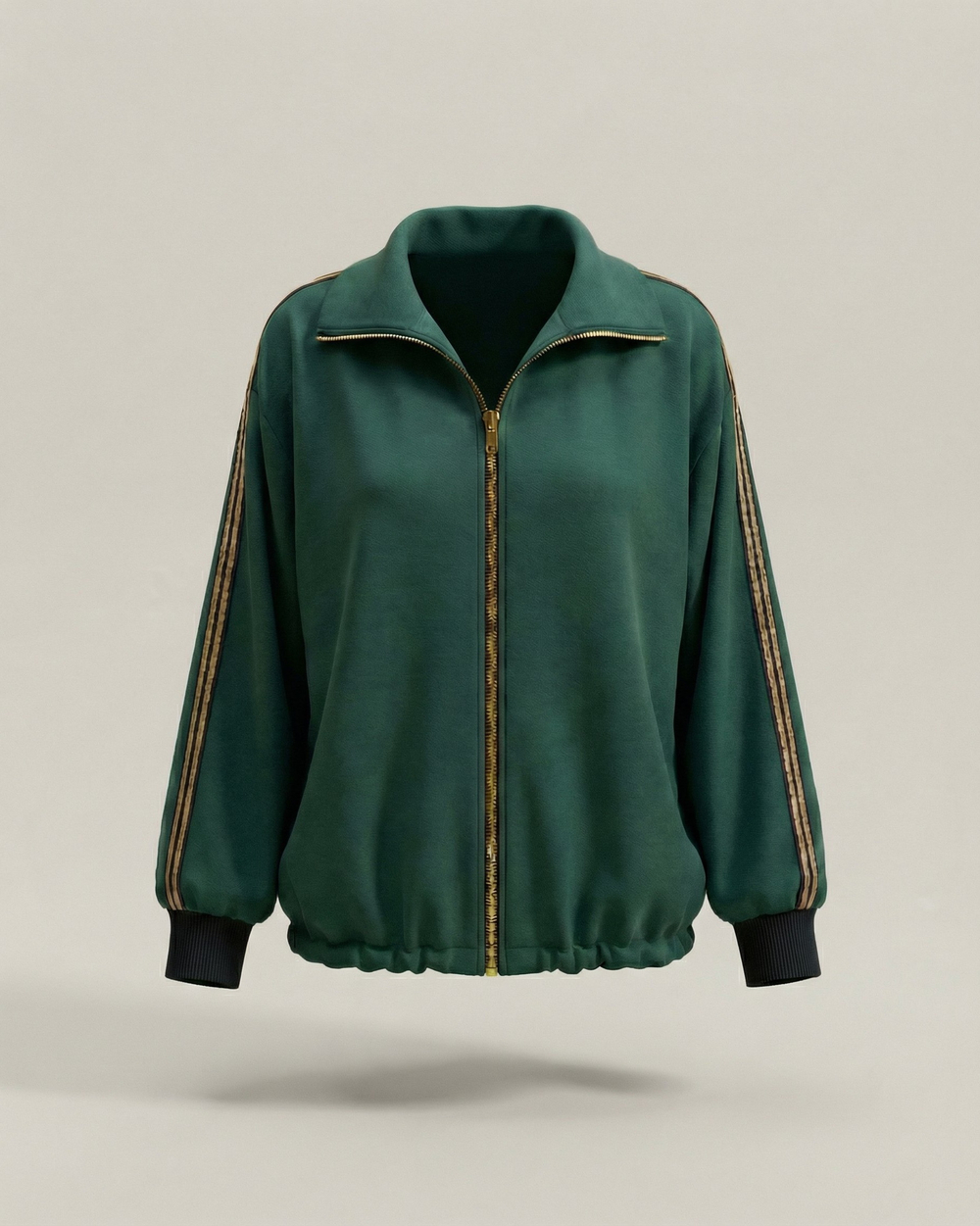 Свитшот спорт-шик в изумрудном