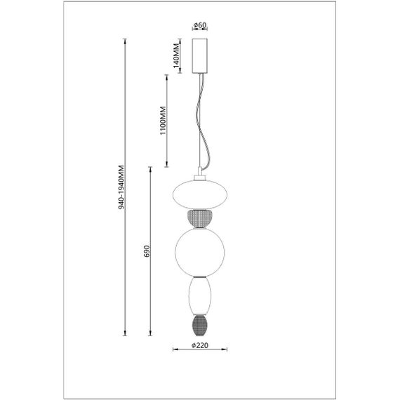 Подвесной светодиодный светильник Divinare Ambra 5016/17 SP-24