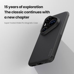 Чехол противоударный от Nillkin c поддержкой MagSafe для Huawei Pura 80 Pro и 80 Pro+, серия Super Frosted Shield Pro Magnetic Case