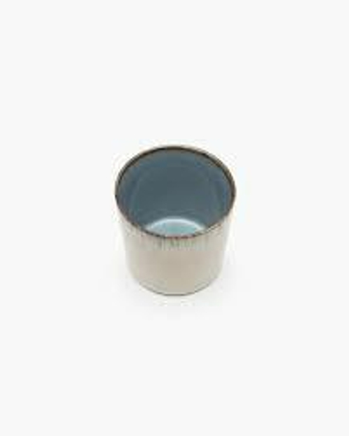Кружка-цилиндр высокий туманно-серый/дымчато-синий коллекция Terres de rêves 7,5х7,5х7,5
