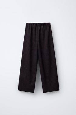 ZARA БРЮКИ В КЛЕТКУ, ЧЕРНЫЙ