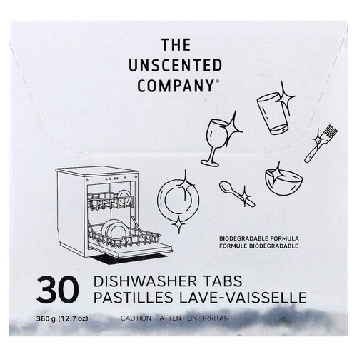 The Unscented Company, Таблетки для посудомоечной машины, 30 таблеток, 360 г (12,7 унции)