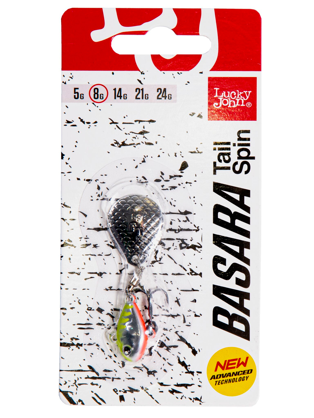 Тейл-спиннер Lucky John BASARA TAIL SPIN 08.0г 015 в блистере