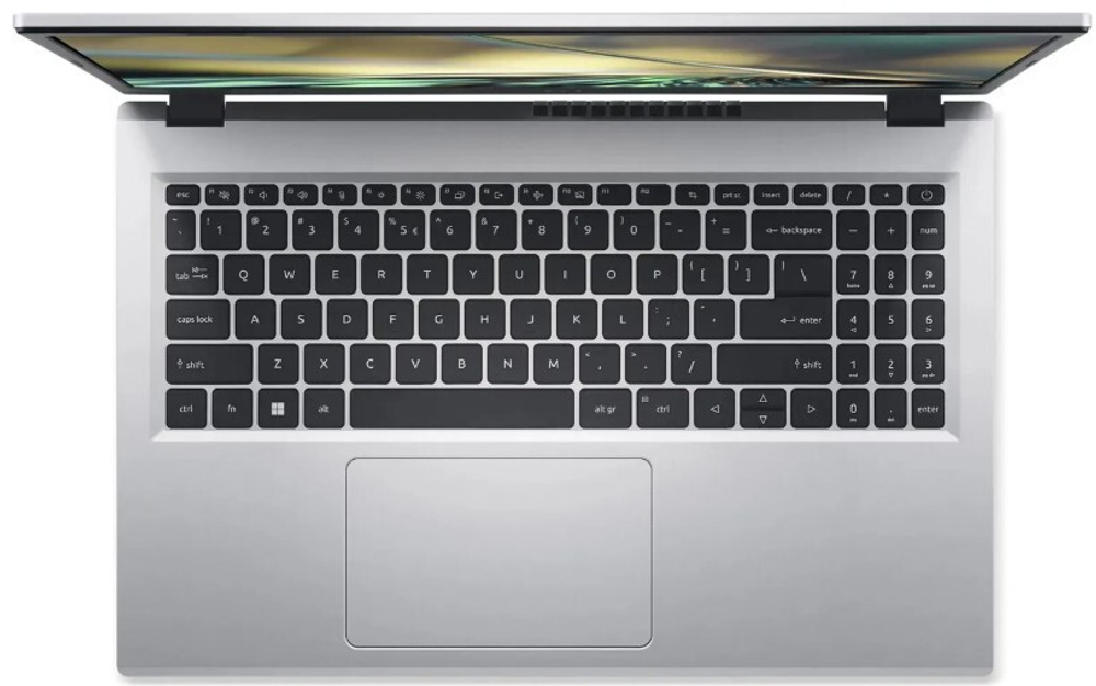 Ноутбук  Acer Aspire 3 A315-510P-C4W1 15.6 ", N, 8 Гб RAM, 256 Гб SSD, UHD Graphics, Серебристый