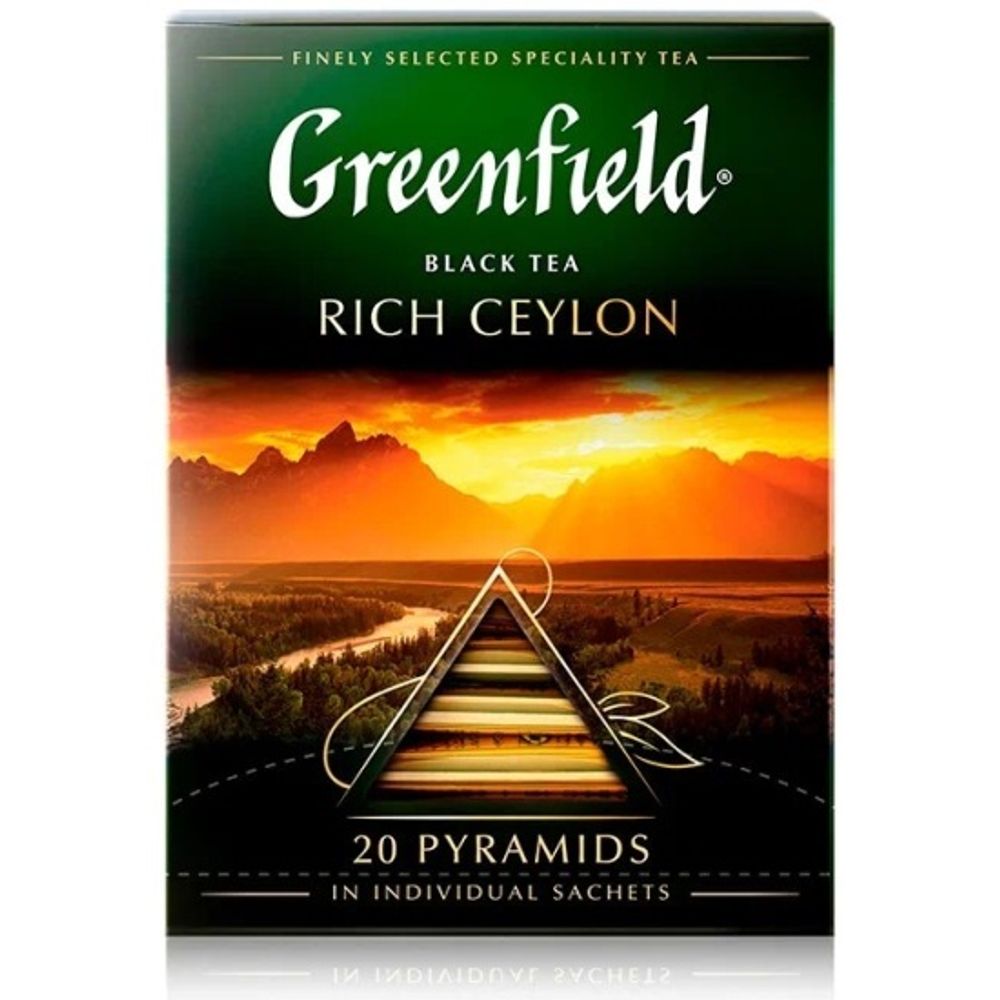 Чай черный Greenfield, Rich Ceylon, 20 пак