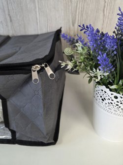 Короб для хранения с крышкой на молнии 50х35х20 см