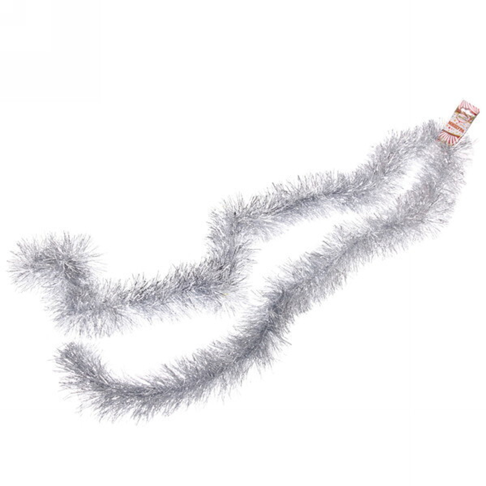 Мишура 2 м 9 см «Искристое сияние», Серебро