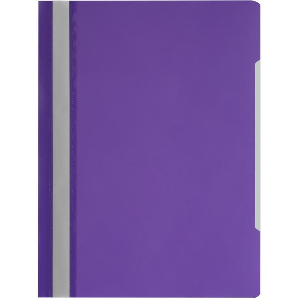 Скоросшиватель пластиковый A4 до 100 листов, фиолетовый