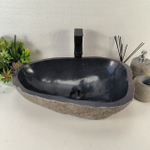 Каменная раковина из речного камня RS-05401 (55*37*15) 0857 из натурального камня