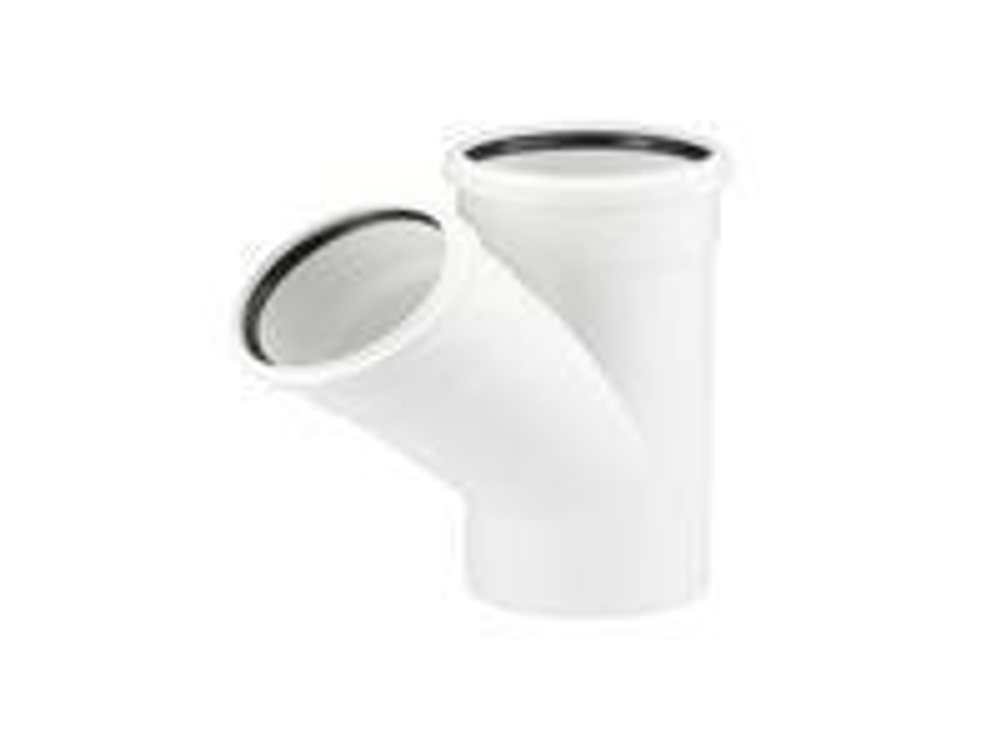 Тройник REHAU RAUPIANO PLUS 50/50/45гр.