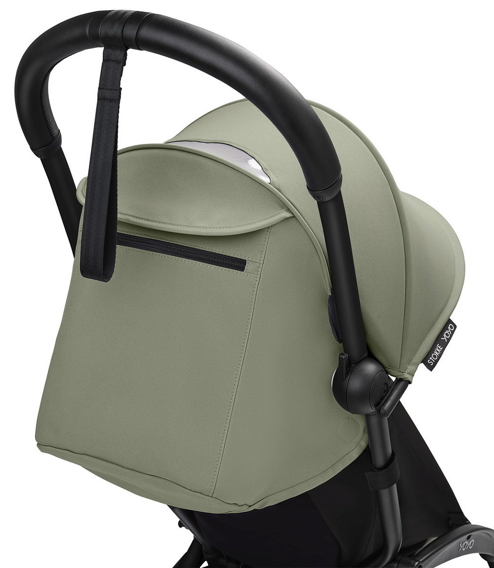 Коляска Stokke YOYO3 Newborn Pack рама чёрная Black 2 в 1 Olive