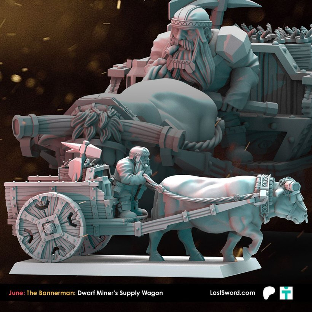 Миниатюра Dwarf Miners Wagon 2