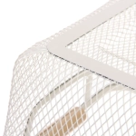 Корзина для хранения металлическая с деревянными ручками «ФАРГО», цвет белый, 20*13*31,5см (лейбл Селфи)