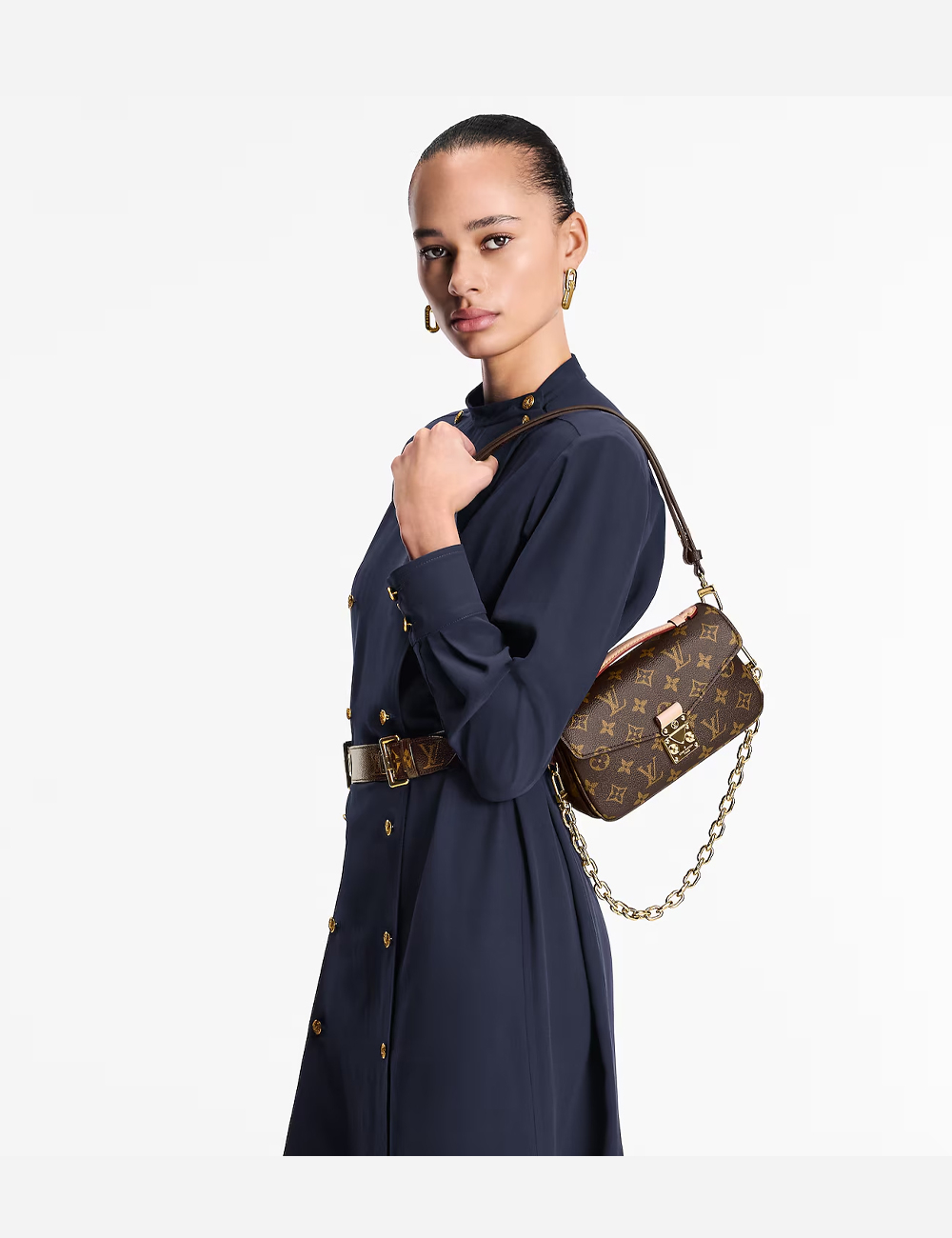 Сумка Louis Vuitton Pochette Métis East West Bag "Monogram Canvas"