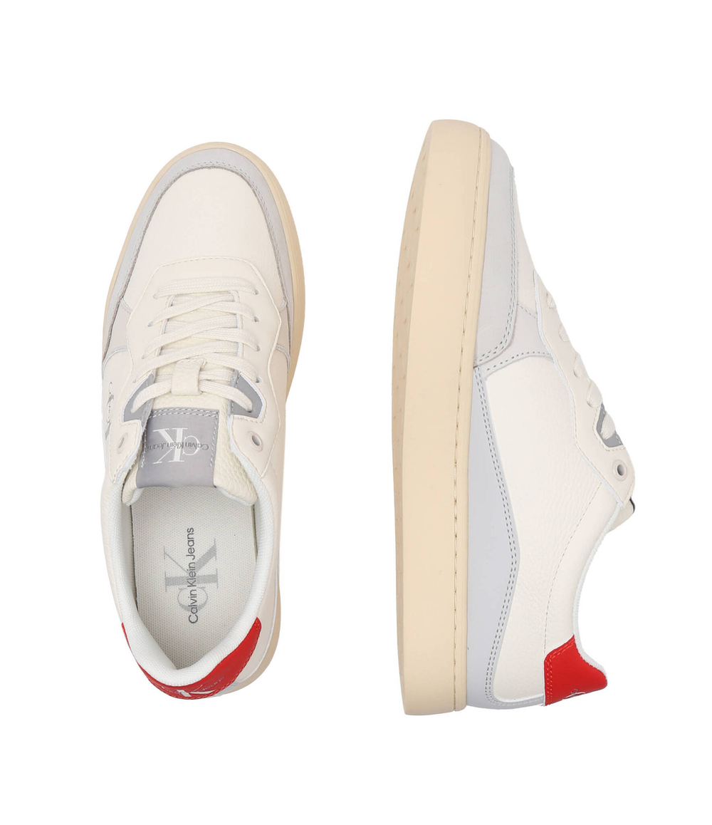 Кожаные кроссовки classic cupsole low lth ml fad CALVIN KLEIN JEANS - бежевый(YM0YM00885)