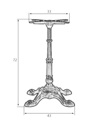 Подстолье обеденное DOBRIN LEONE