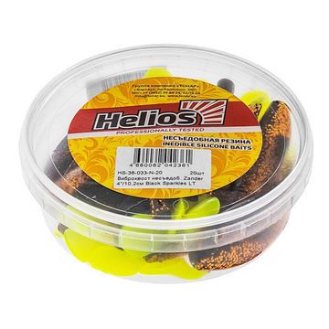 Виброхвост несъедоб. Zander 4'/10,2см Black Sparkles LT 20шт. (HS-36-033-N-20) Helios