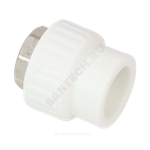 Муфта PP-R комбинированная белая Дн 75х2 1/2" ВР под ключ VALFEX 10134075