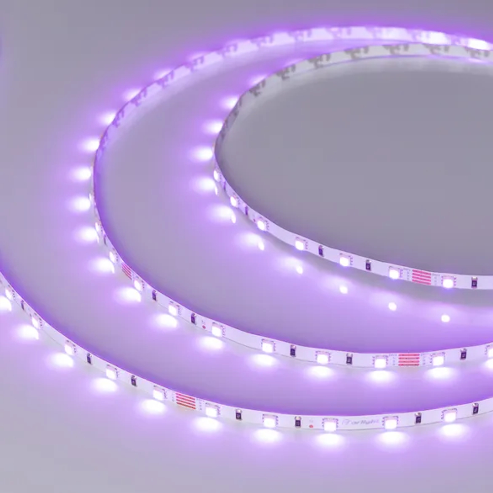 Светодиодная лента RT-G60-5mm 24V RGB (6.6 W/m, IP20, 3838, 5m) (Arlight, узкая) 030164(2)