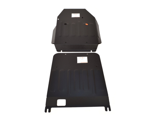 Защита картера и КПП (сталь 2 мм) для Mercedes ML-Class (w164) 2005-2011 (V - 2.8 CDi; 3.0 CDi; 3.2; 3.5) (2 части) Alfeco.ALF3607st