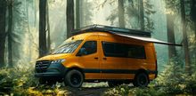 Маркиза безопорная 5 м MobileComfort EAGLE M500BD, настенная, механическая, чёрная