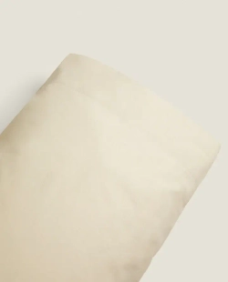 ZARA HOME (200 НИТЕЙ) НАВОЛОЧКА ИЗ ПЕРКАЛЯ, ПЕСОЧНЫЙ