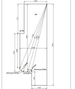 Матовый натяжной потолок 22.6 м2
