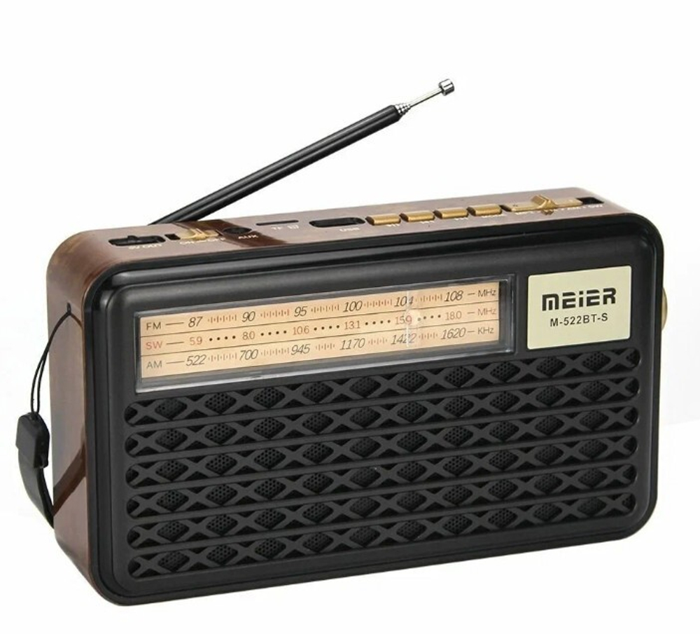 Радиоприемник с MP3 плеером +Solar panel Meier M-522BT-S