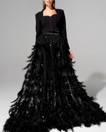 Юбка Goddess с вышивкой ручной работы