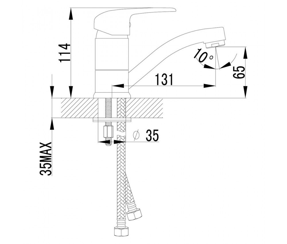 Смеситель LM3307C LEMARK  PRAMEN для умывальника