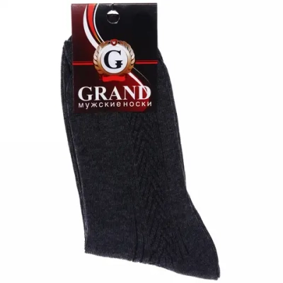 Носки мужские GRAND LINE (М-60), асфальт, р. 29