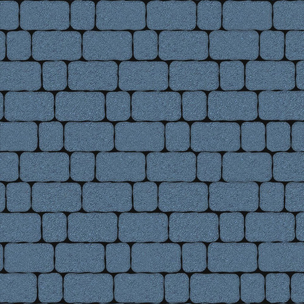 Тротуарная плитка Арена - Стандарт Синий, комплект из 2 видов плит