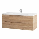 Тумба с раковиной Belbagno MARINO 120 подвесная Rovere Bianco