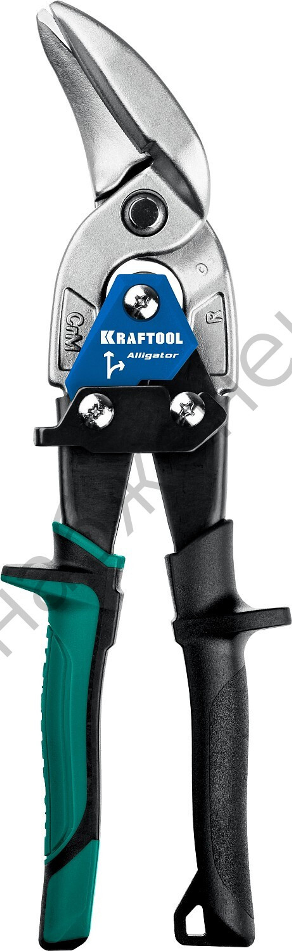 KRAFTOOL Alligator 250 мм, Правые усиленные ножницы по металлу с выносом (2328-OR)