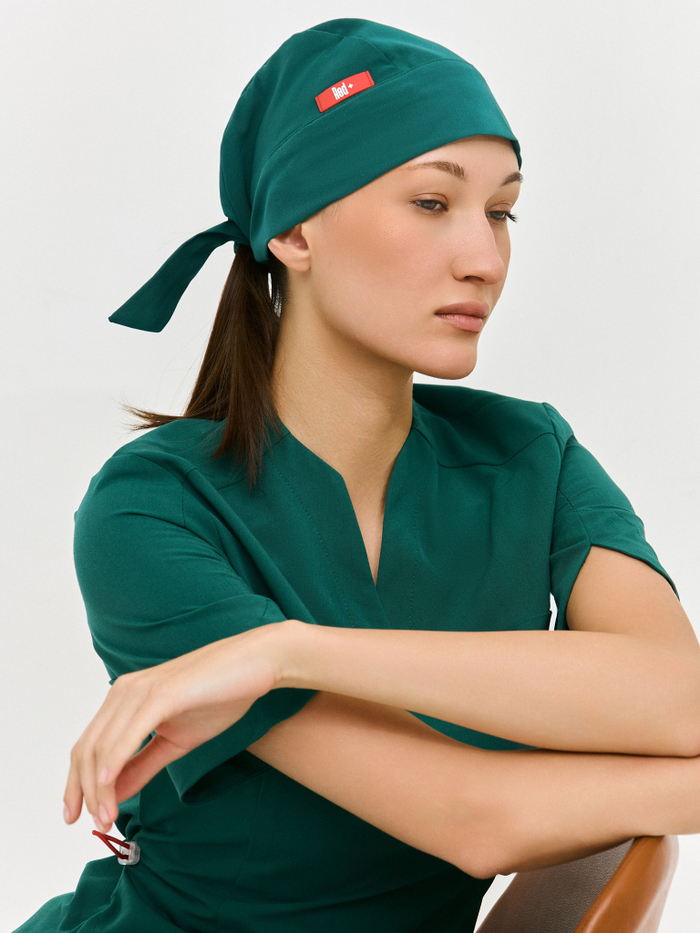 Шапочка медицинская унисекс, малахит