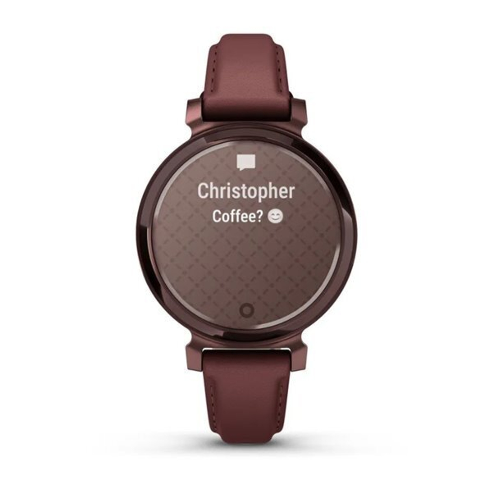 Умные часы Garmin Lily 2 Classic темно-бронзовые с шелковичным кожаным ремешком