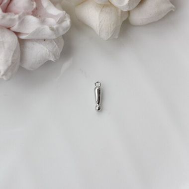 Подвеска Восклицательный знак 12*3 мм, родий, П168