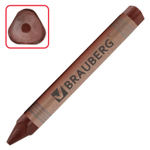 Восковые мелки трехгранные утолщенные BRAUBERG "АКАДЕМИЯ" набор 12 цветов (8 штук в упаковке)