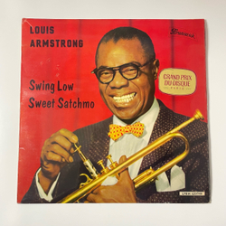 Винтажная виниловая пластинка LP Louis Armstrong Swing Low Sweet Satchmo (Германия 1958) Go Down Moses