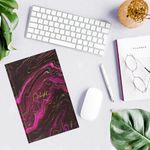 Блокнот А5 (134х206 мм), 80 л., твёрдый, клетка, фольга, STAFF, "Marble", 114429