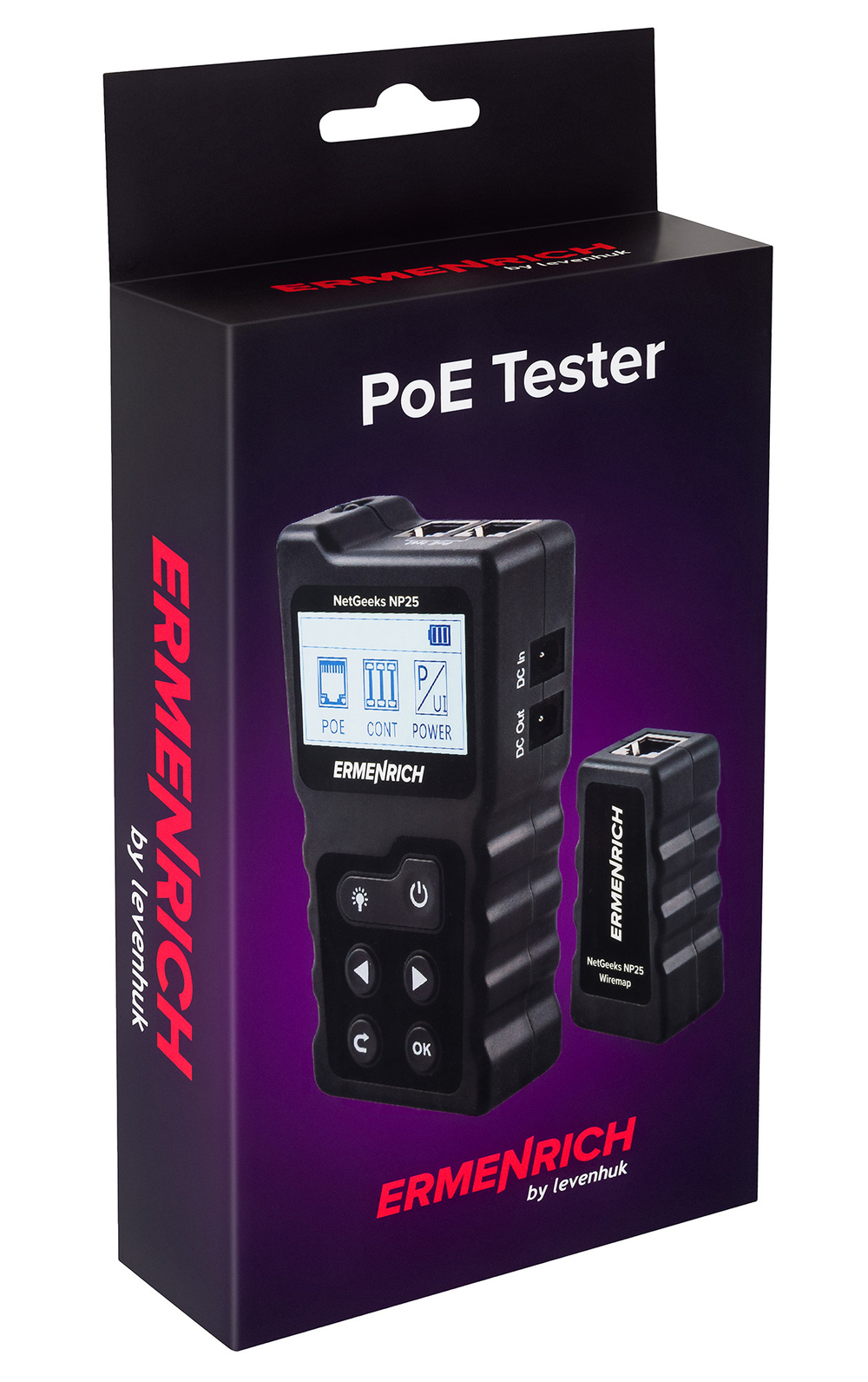 Кабельный PoE-тестер Ermenrich NetGeeks NP25