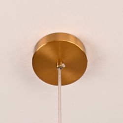 Люстра Rh Utilitaire Disk Triple Pendant Brass By Imperiumloft
