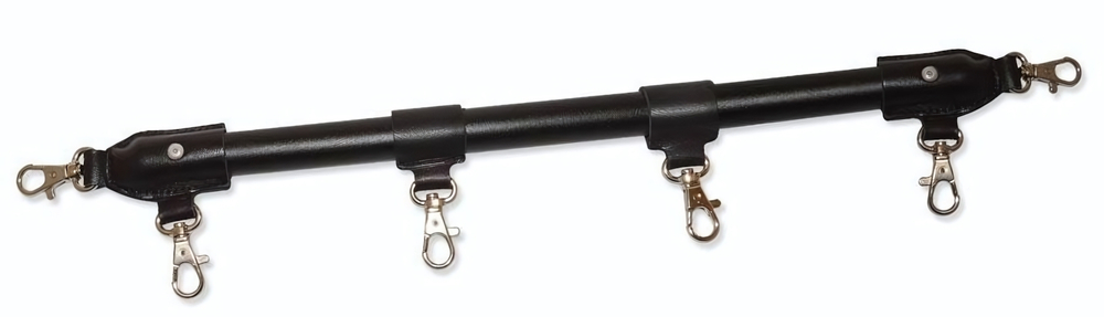 Фиксирующая черная распорка с карабинами - 35 см. (Цвет: черный)