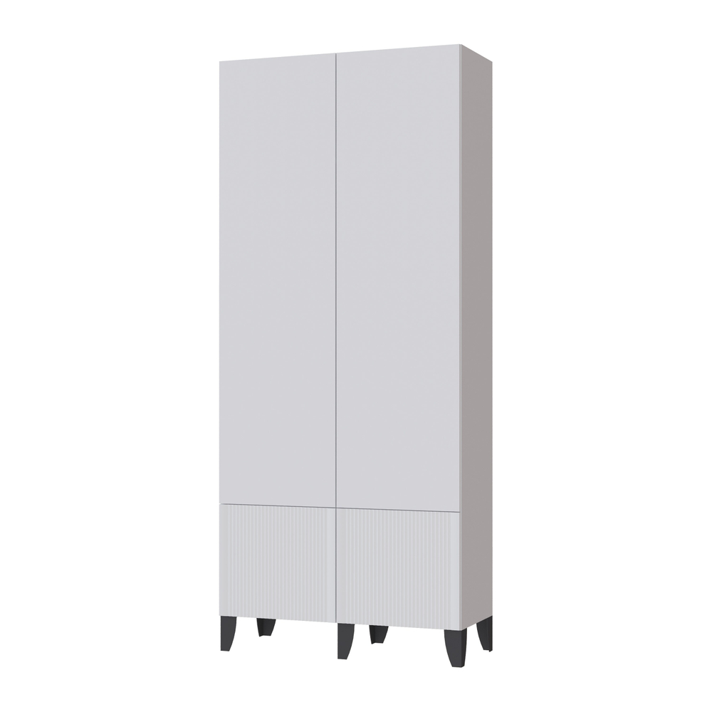 Гостиная Рея Шкаф РГШ белый/белый снег