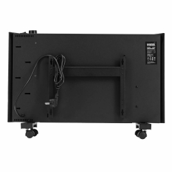 Конвектор электрический Denzel XCE-1500B, 230 В, 1500 Вт, черный, сушилка, колеса, Х-элемент, 98128