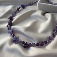 Чокер "Фиалковый свет" с аметистом