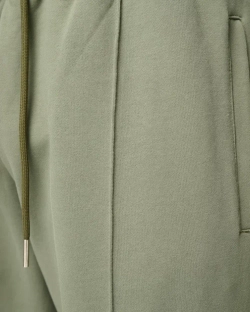 COMME DES FUCKDOWN БРЮКИ ШИРОКИЕ ЗЕЛЕНЫЕ С ЛОГОТИПОМ БРЕНДА