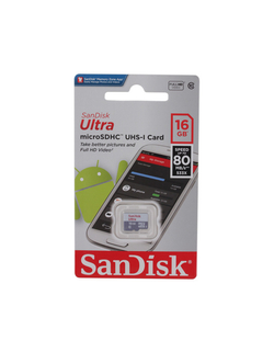 Карта памяти MicroSD SanDisk Ultra 16GB