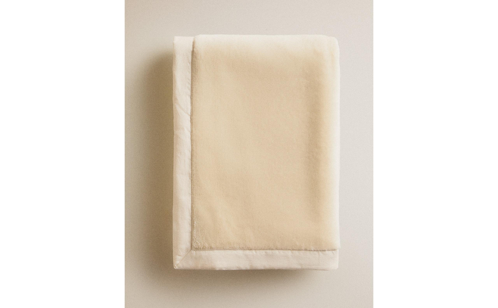 Zara Home плед детский из полиэстера, розовый, 70x100 см